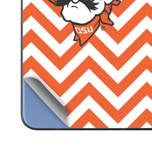 Oklahoma State University Chevron Print Galaxy Z Fold5 5G Skin