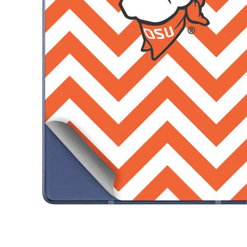 Oklahoma State University Chevron Print Galaxy Z Fold6 Skin