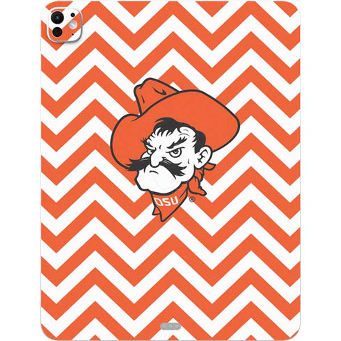 Oklahoma State University Chevron Print iPad Pro 13in M4 (2024) Skin