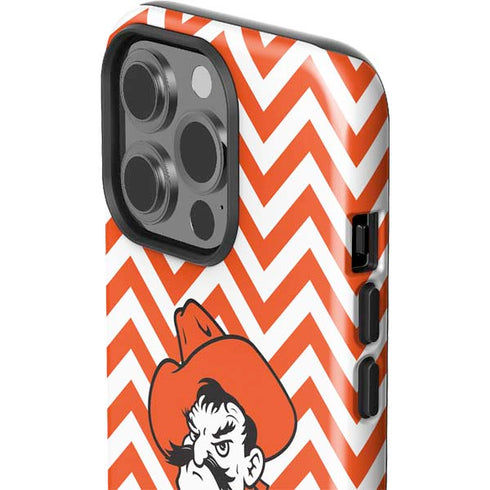 Oklahoma State University Chevron Print iPhone 15 Pro Impact Case