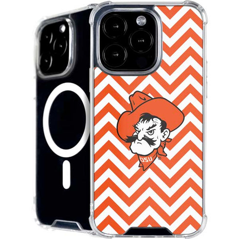 Oklahoma State University Chevron Print iPhone 16 Pro MagSafe Case