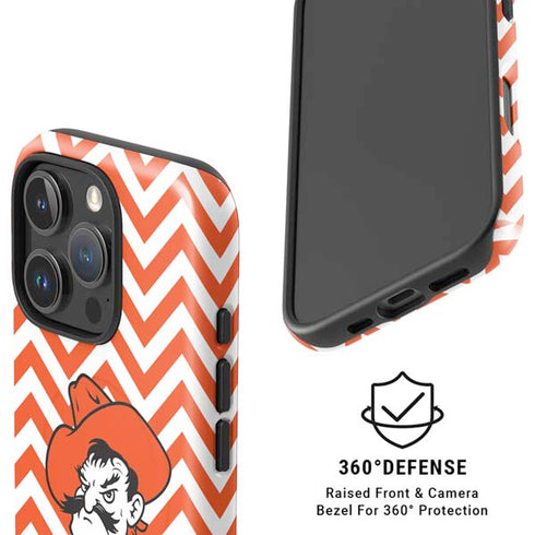 Oklahoma State University Chevron Print iPhone 16 Pro Magsafe Impact Case
