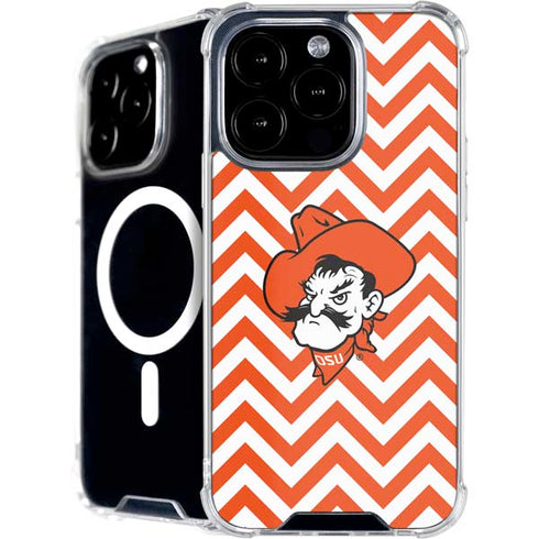 Oklahoma State University Chevron Print iPhone 16 Pro Max MagSafe Case