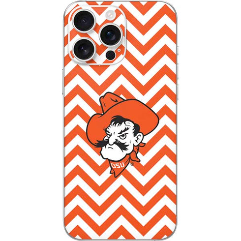 Oklahoma State University Chevron Print iPhone 16 Pro Max Skin