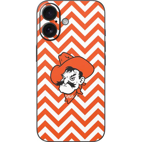 Oklahoma State University Chevron Print iPhone 16 Skin