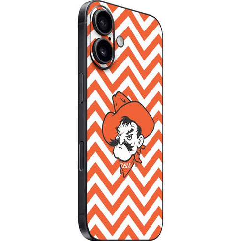 Oklahoma State University Chevron Print iPhone 16 Skin