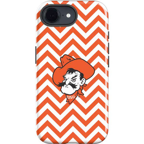 Oklahoma State University Chevron Print iPhone 16e Impact Case
