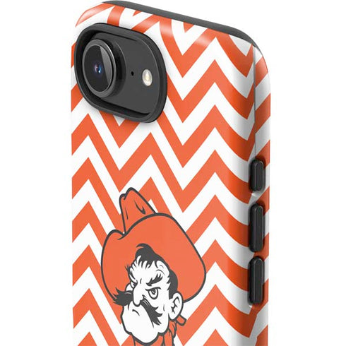 Oklahoma State University Chevron Print iPhone 16e Impact Case