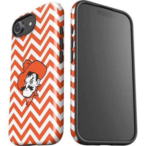 Oklahoma State University Chevron Print iPhone 16e Impact Case