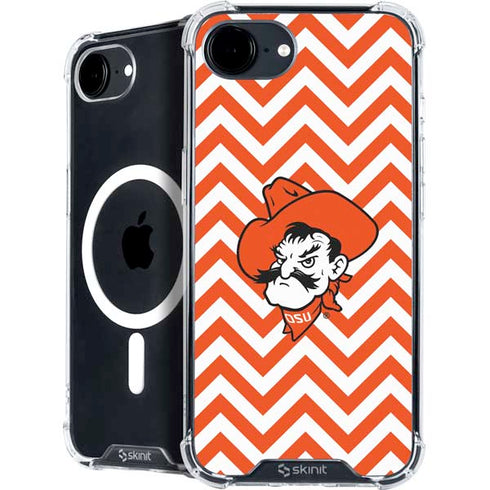 Oklahoma State University Chevron Print iPhone 16e MagSafe Case