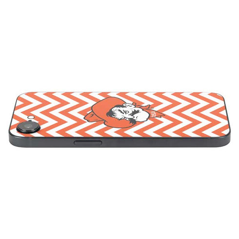 Oklahoma State University Chevron Print iPhone 16e Skin