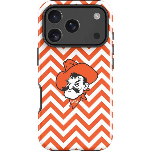 Oklahoma State University Chevron Print iPhone 18 Pro Max Impact Case