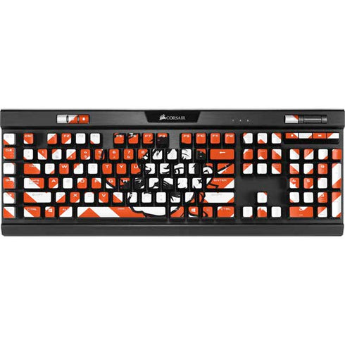 Oklahoma State University Chevron Print K95 RGB PLATINUM Mechanical Gaming Keyboard Skin