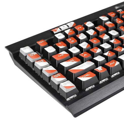 Oklahoma State University Chevron Print K95 RGB PLATINUM Mechanical Gaming Keyboard Skin