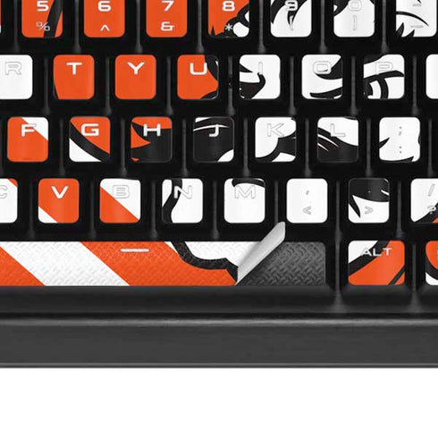 Oklahoma State University Chevron Print K95 RGB PLATINUM Mechanical Gaming Keyboard Skin