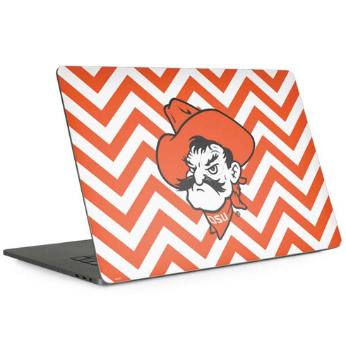 Oklahoma State University Chevron Print MacBook Skins