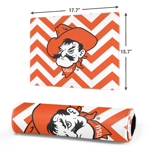 Oklahoma State University Chevron Print Gaming Mouse Pad