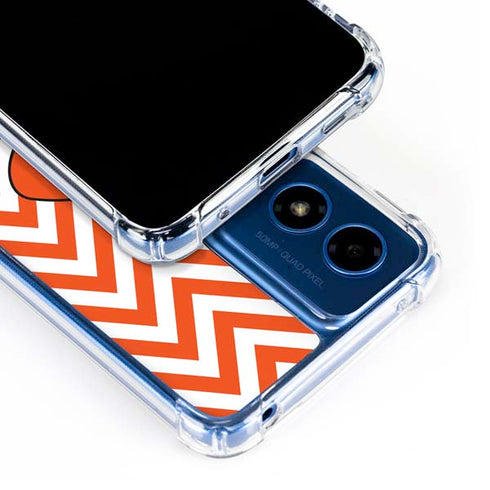 Oklahoma State University Chevron Print Moto G 5G (2024) Clear Case