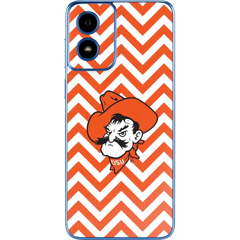 Oklahoma State University Chevron Print Moto G Play 4G (2024) Skin