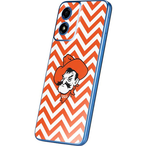 Oklahoma State University Chevron Print Moto G Play 4G (2024) Skin