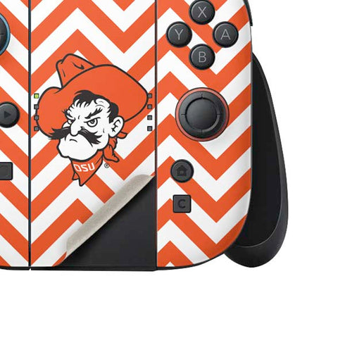 Oklahoma State University Chevron Print Nintendo Switch 2 (2025) Joy-Con Controller Skin