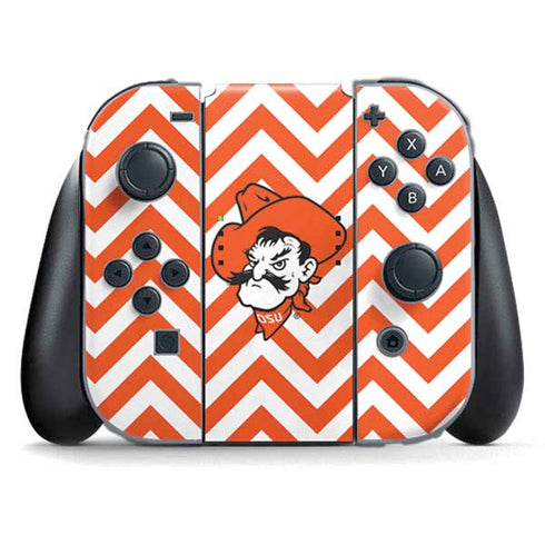 Oklahoma State University Chevron Print Nintendo Skins