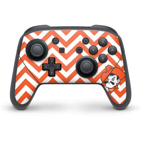Oklahoma State University Chevron Print Nintendo Skins