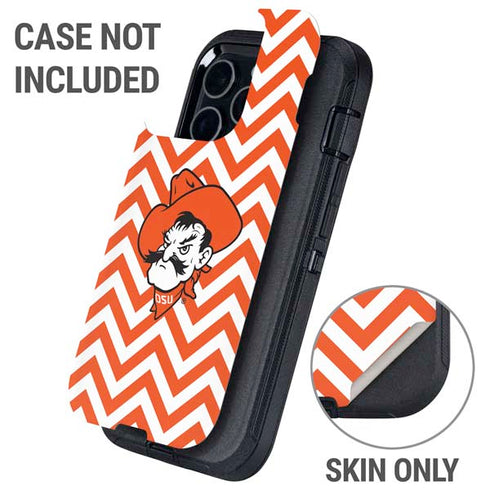 Oklahoma State University Chevron Print Otterbox Defender iPhone Skin