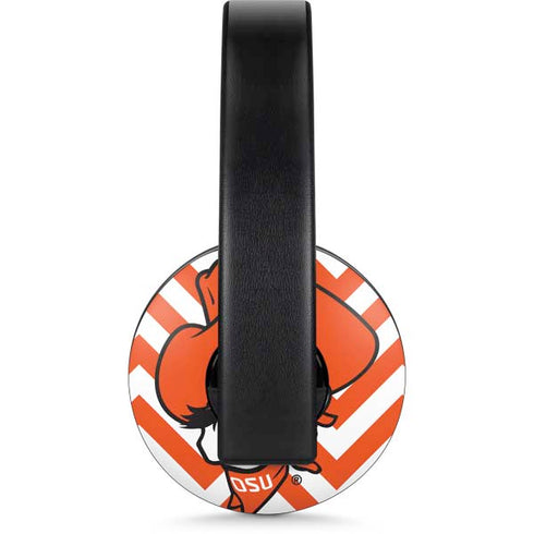 Oklahoma State University Chevron Print PlayStation 4 Gold Wireless Headset Skin