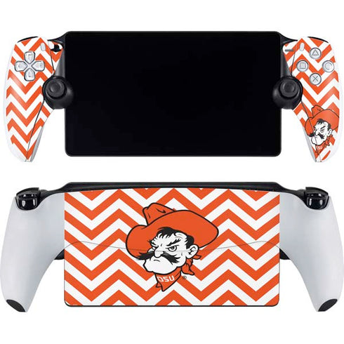 Oklahoma State University Chevron Print PlayStation Portal Remote Player Skin