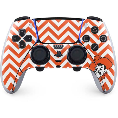 Oklahoma State University Chevron Print PlayStation PS5 Skins