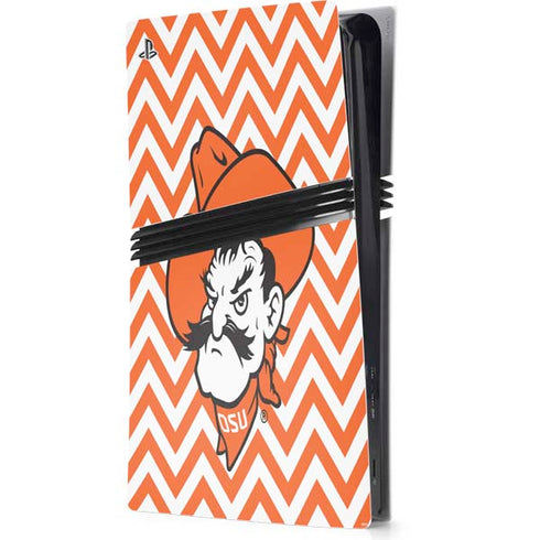 Oklahoma State University Chevron Print PlayStation PS5 Skins