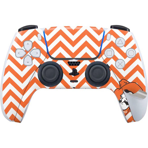 Oklahoma State University Chevron Print PS5 Pro Disk Bundle Skin