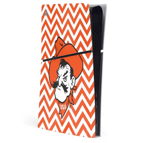 Oklahoma State University Chevron Print PlayStation PS5 Skins