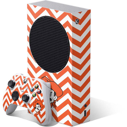Oklahoma State University Chevron Print Xbox Series S Skins