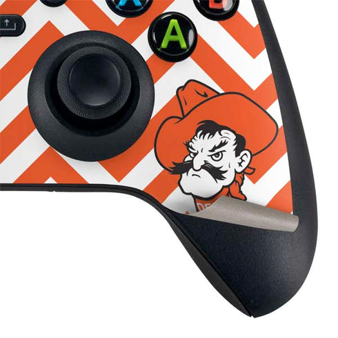 Oklahoma State University Chevron Print Xbox Series X Bundle Skin