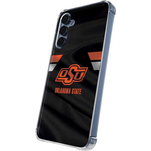 Oklahoma State University Jersey Galaxy A35 5G Clear Case