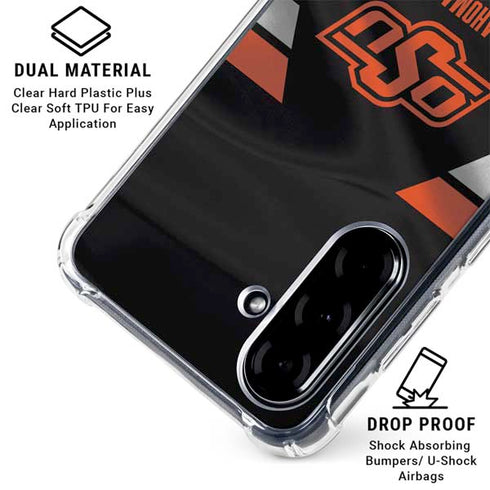 Oklahoma State University Jersey Galaxy A36 5G Clear Case