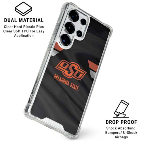 Oklahoma State University Jersey Galaxy S25 Ultra Clear Case