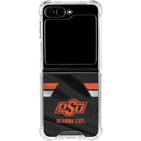 Oklahoma State University Jersey Galaxy Z Flip6 Clear Case