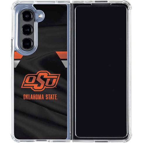 Oklahoma State University Jersey Galaxy Z Fold5 5G Clear Case