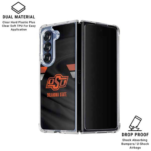 Oklahoma State University Jersey Galaxy Z Fold6 Clear Case