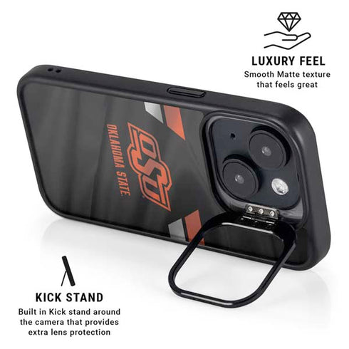 Oklahoma State University Jersey iPhone 15 Plus Kickstand Case