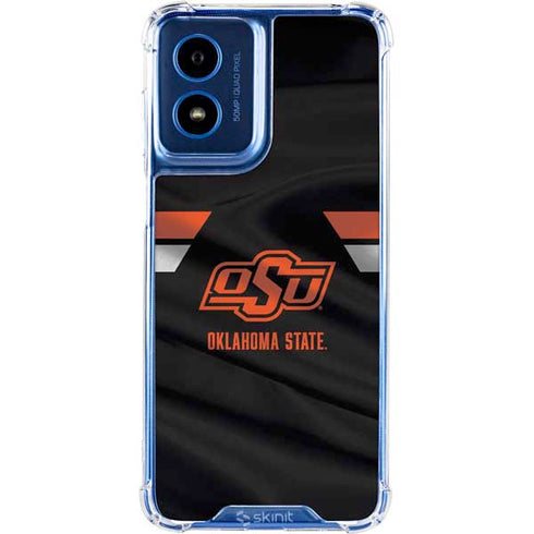 Oklahoma State University Jersey Moto G 5G (2024) Clear Case