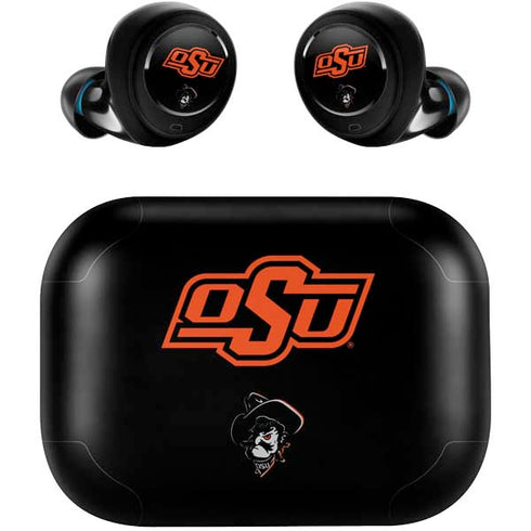 Oklahoma State University OSU on Black Amazon Echo Buds Skin
