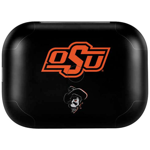 Oklahoma State University OSU on Black Amazon Echo Buds Skin