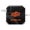 Oklahoma State University Black Jersey 85W Power Adapter (15 and 17 inch MacBook Pro Charger) Skin
