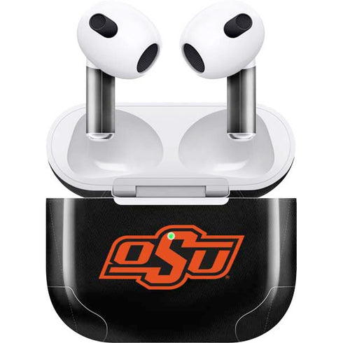 Oklahoma State University Black Jersey Apple AirPods (3rd Gen 2021) Skin