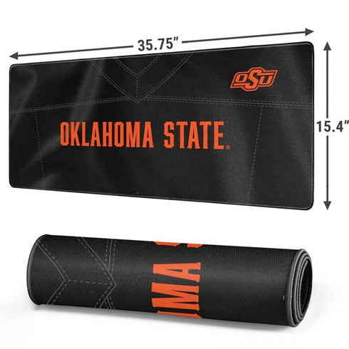 Oklahoma State University Black Jersey Gaming Mouse Pad