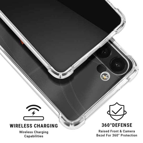 Oklahoma State University Black Jersey Galaxy A13 5G Clear Case